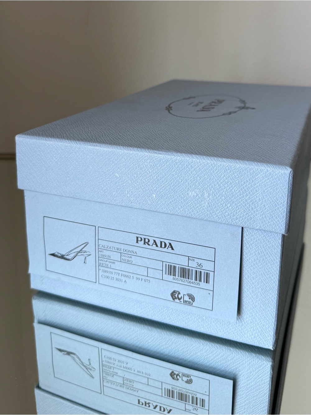 New Prada Mesh fabric slingback pumps $1,270 36 - Picture 8 of 10